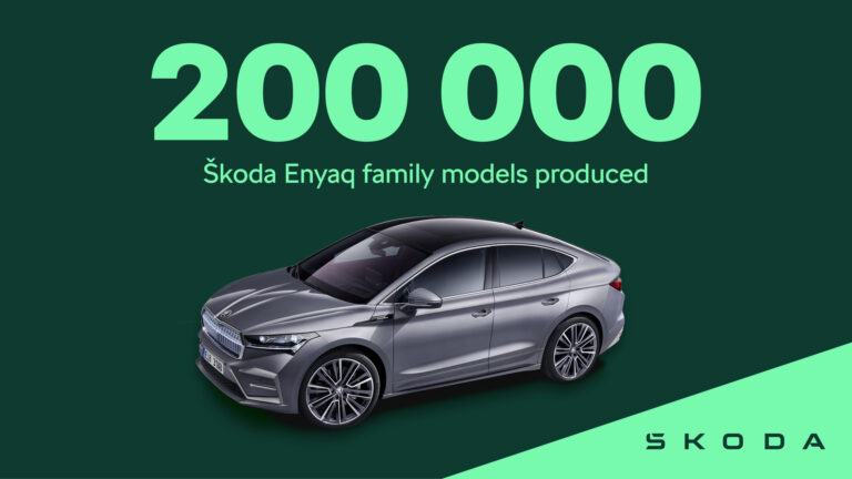 Семејството Škoda Enyaq ја надмина бројката од 200.000 произведени единици