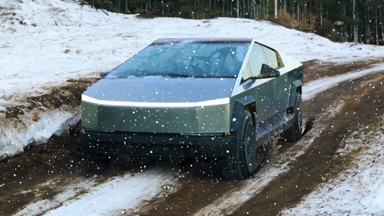 Проблеми за Tesla Cybertruck кога паѓа снег