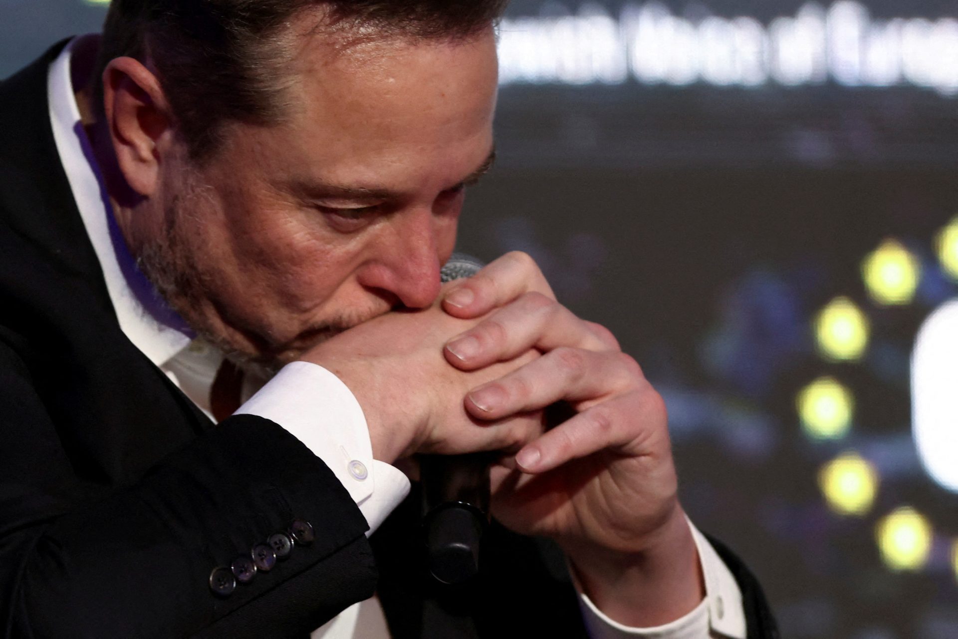 FILE PHOTO: Tesla CEO Musk attends a conference organized by the European Jewish Association, in Krakow